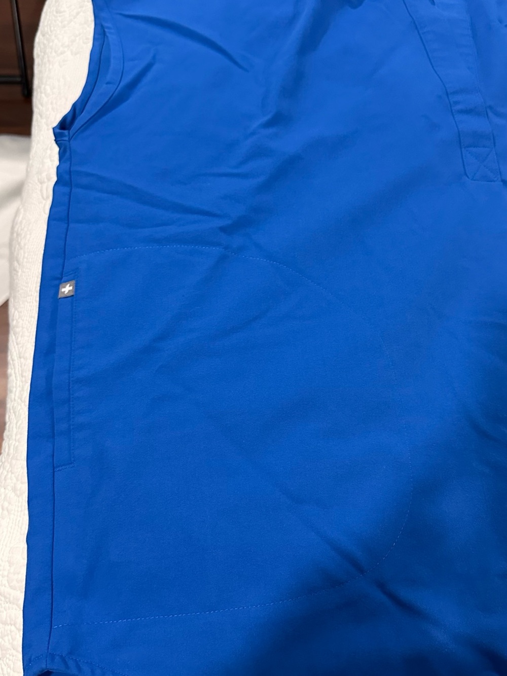 Figs Rafaela Royal Blue Medical Scrub Top - Picture 3 of 7